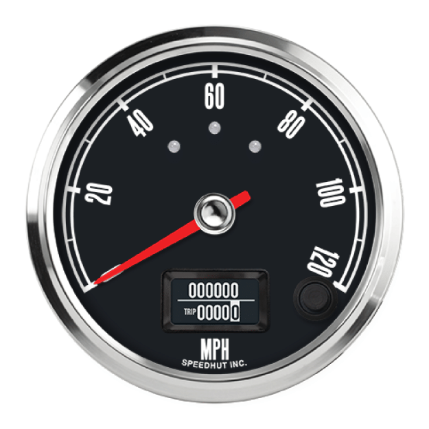 Picture of 3-3/8" GPS Speedometer + TS/HB | 120 MPH | Chevy Tri-Five Design