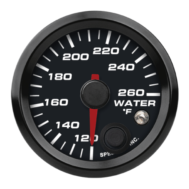 Picture of 2-1/16" CAN-Bus Water Temperature Gauge | 120-260F with Warning | Holley EFI