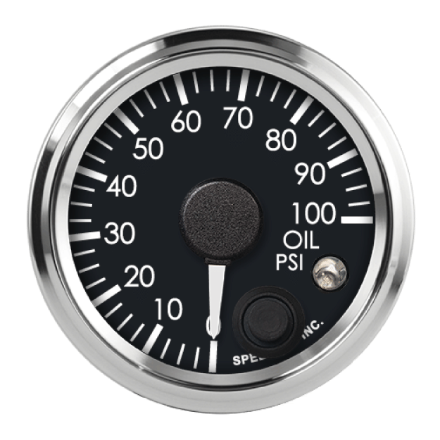 Picture of 2-1/16" GM CAN-Bus Oil Pressure Gauge | 0-100 PSI with Warning