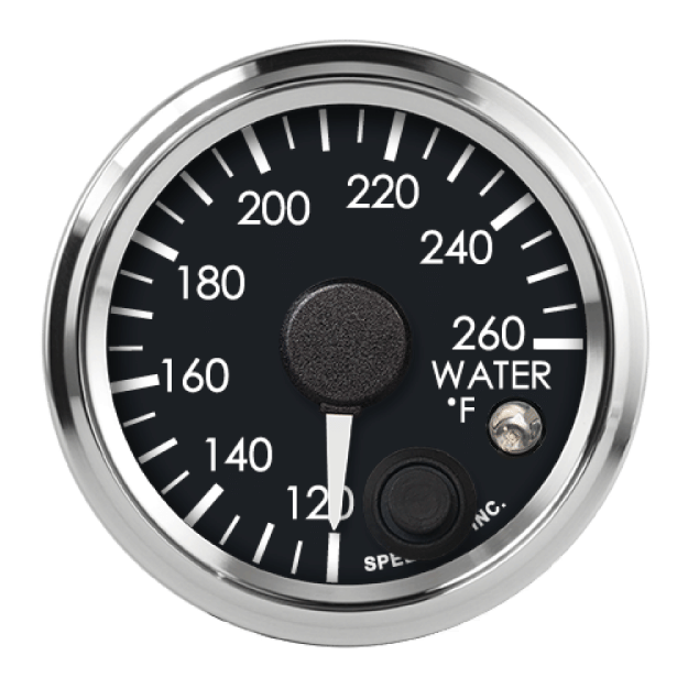 Picture of 2-1/16" GM CAN-Bus Water Temperature Gauge | 120-260°F with Warning