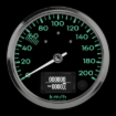 Picture of 4" GPS Speedometer + TS/HB | 200 km/h | Metric | Porsche 356 Design