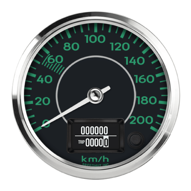 Picture of 4" GPS Speedometer | 200 km/h | Metric | Porsche 356 Design