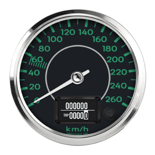 Picture of 4" GPS Speedometer | 260 km/h | Metric | Porsche 356 Design
