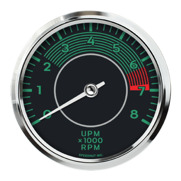 Picture of 4-1/2" Tachometer | 8K RPM | Porsche 356 Design | 7K-8K Redline