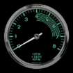 Picture of 4-1/2" Classic Tachometer | 8K RPM | Porsche 356 Design | 7K-8K Redline