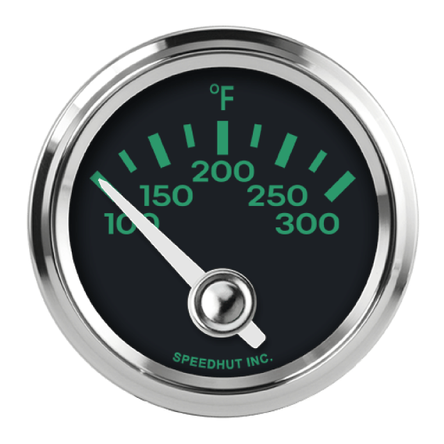 Picture of 2-1/16" Oil Temperature Gauge | 100-300F 90° Sweep | Porsche 356 Design