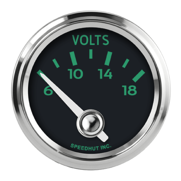 Picture of 2-1/16" Volt Gauge | 6-18V 90° Sweep | Porsche 356 Design