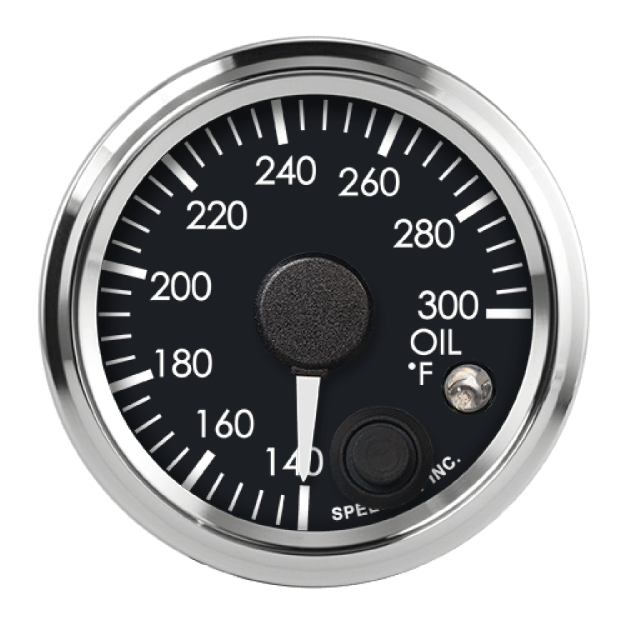 Picture of 2-1/16" GM CAN-Bus Oil Temperature Gauge | 140–300°F with Warning