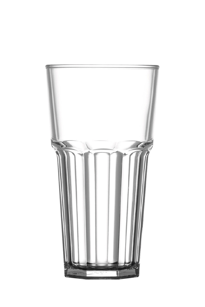 Tall glass tumbler