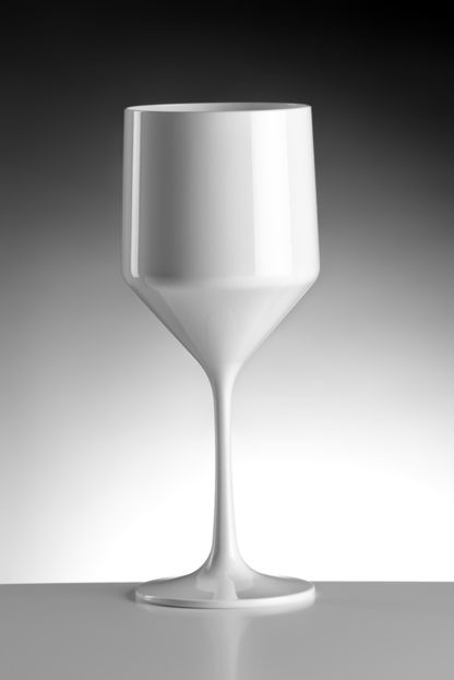 Wine glass 45cl in White opaque premium unbreakable polycarbonate from Barcompagniet