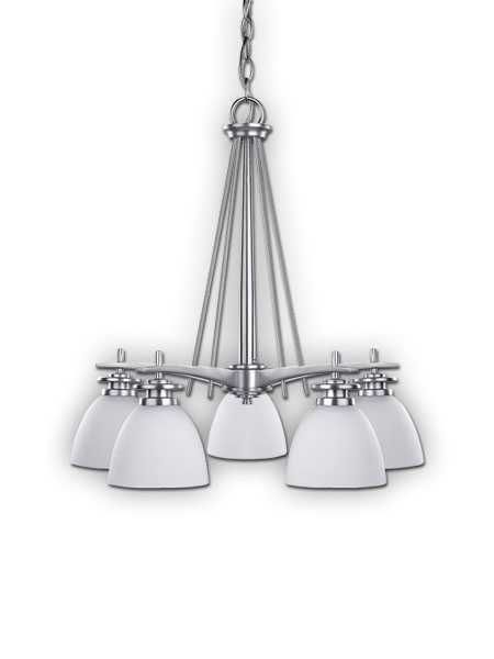 Canarm New Yorker Brused Pewter Chandelier Ich256a05bpt