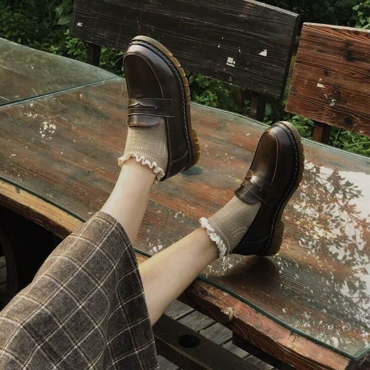 Dark Academia Fashion Shoes Owb1 sC4l