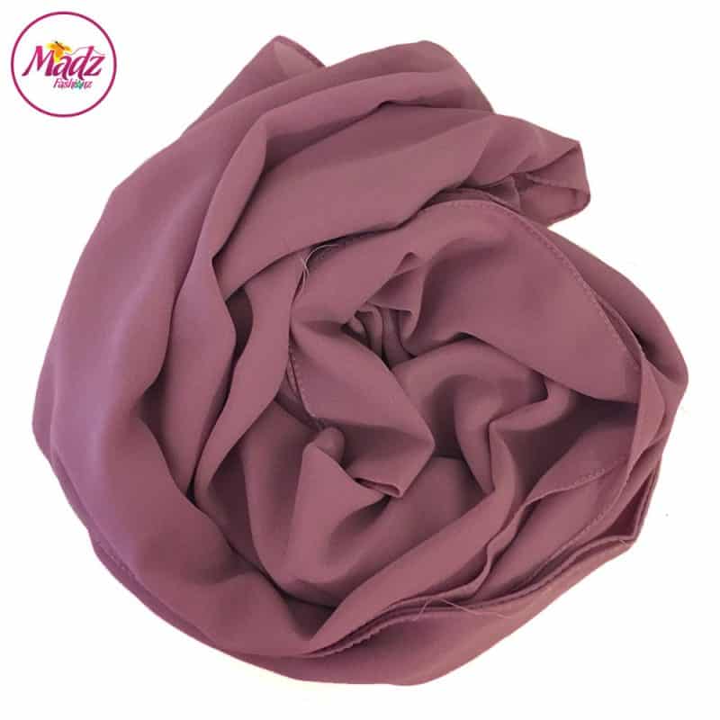 Long Plain Chiffon Rose Muslim Hijabs Scarves Shawls
