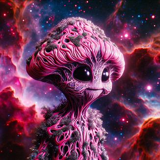 The Space Alien #125 Mushroom Alien (Special Edition with Free Wallpaper)