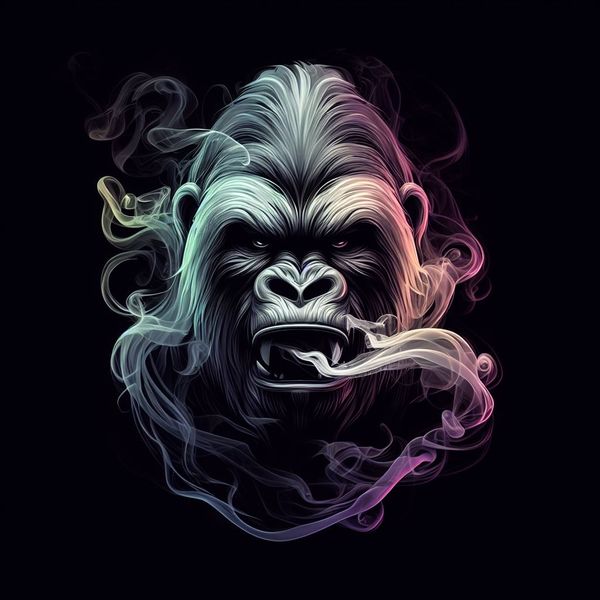 Gorilla Smoke Animated