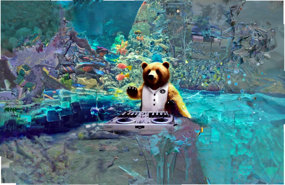 BBXIA CANVAS BEAR DJ 