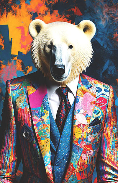 Polar Bear In A Suit