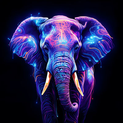 Glowing Elephant 