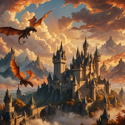 DRAGONS GO TO THE CASTLE