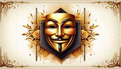 Anan mask golden art