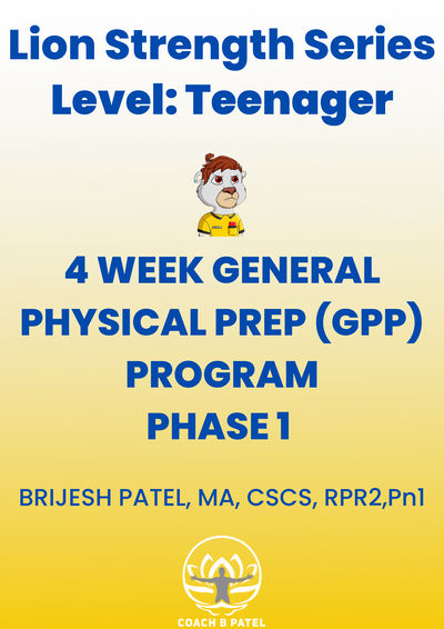 4 Week General Physical Prep Program Phase 1