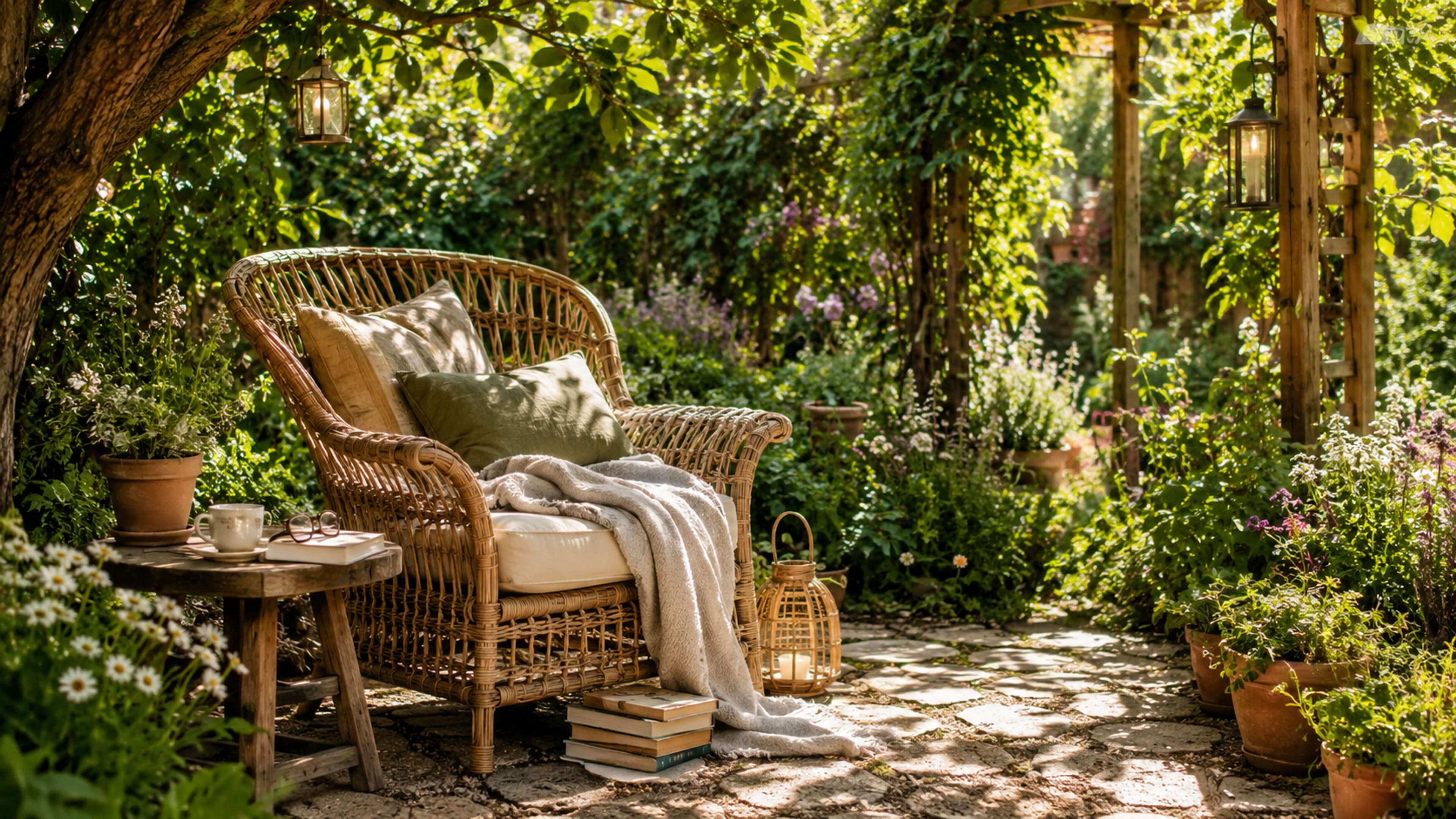 Comment aménager un coin lecture cocon au fond du jardin ?