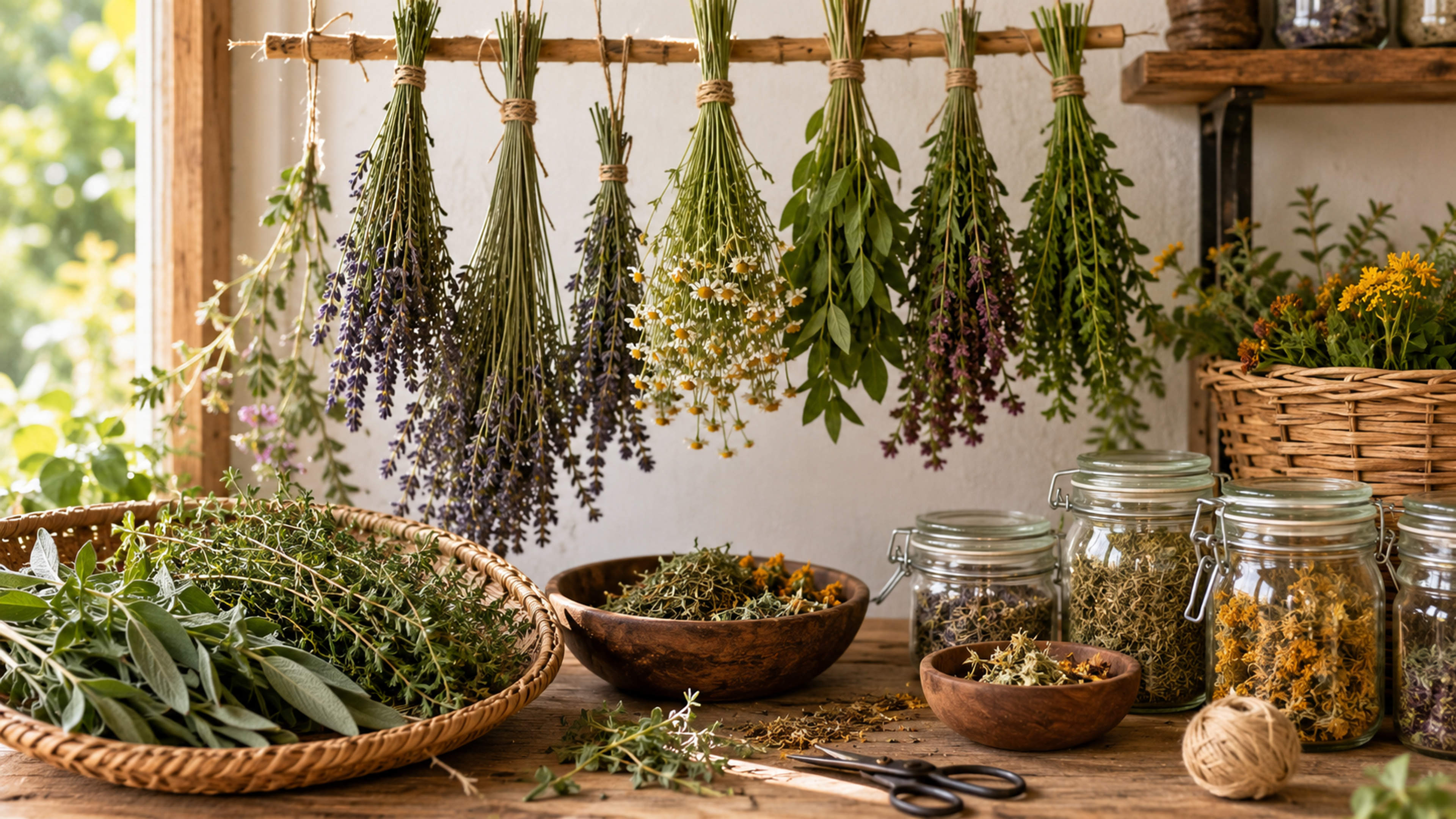 Comment récolter, faire sécher et conserver ses herbes médicinales ?