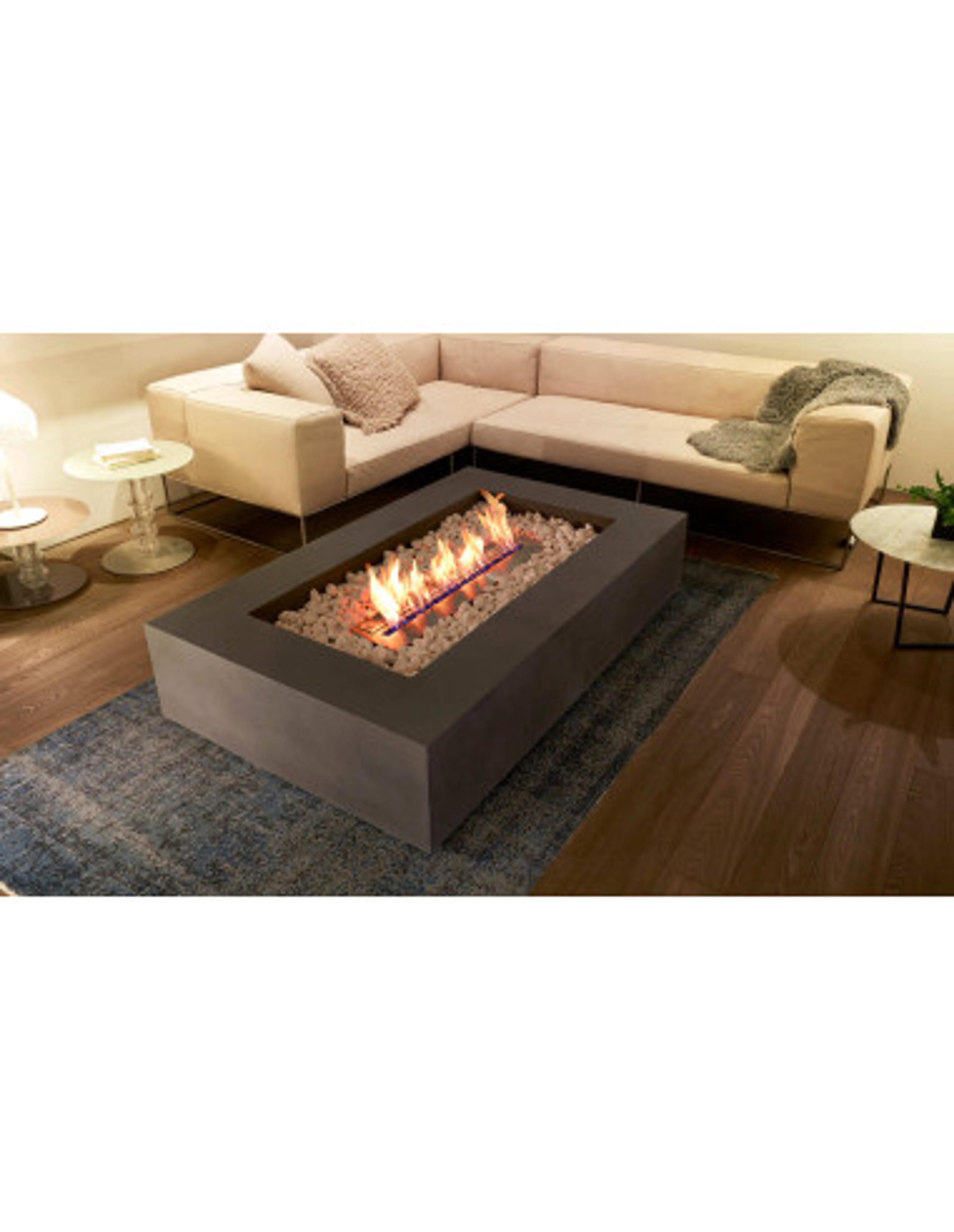 Table Brasero WHARF 65 Brûleur Gaz ou BioEthanol - EcoSmart Fire