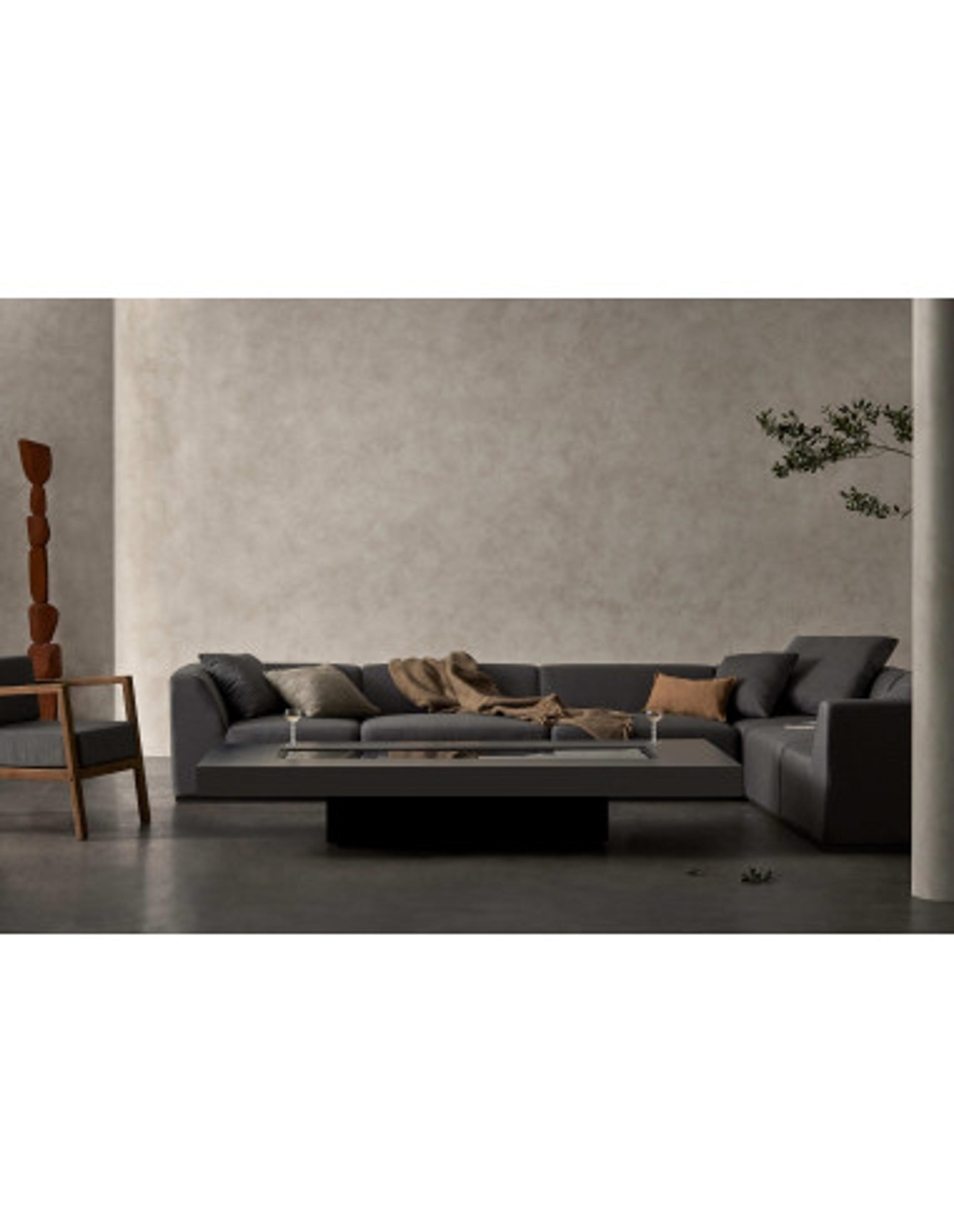 Table Brasero GIN 90 LOW Brûleur Gaz ou BioEthanol - EcoSmart Fire
