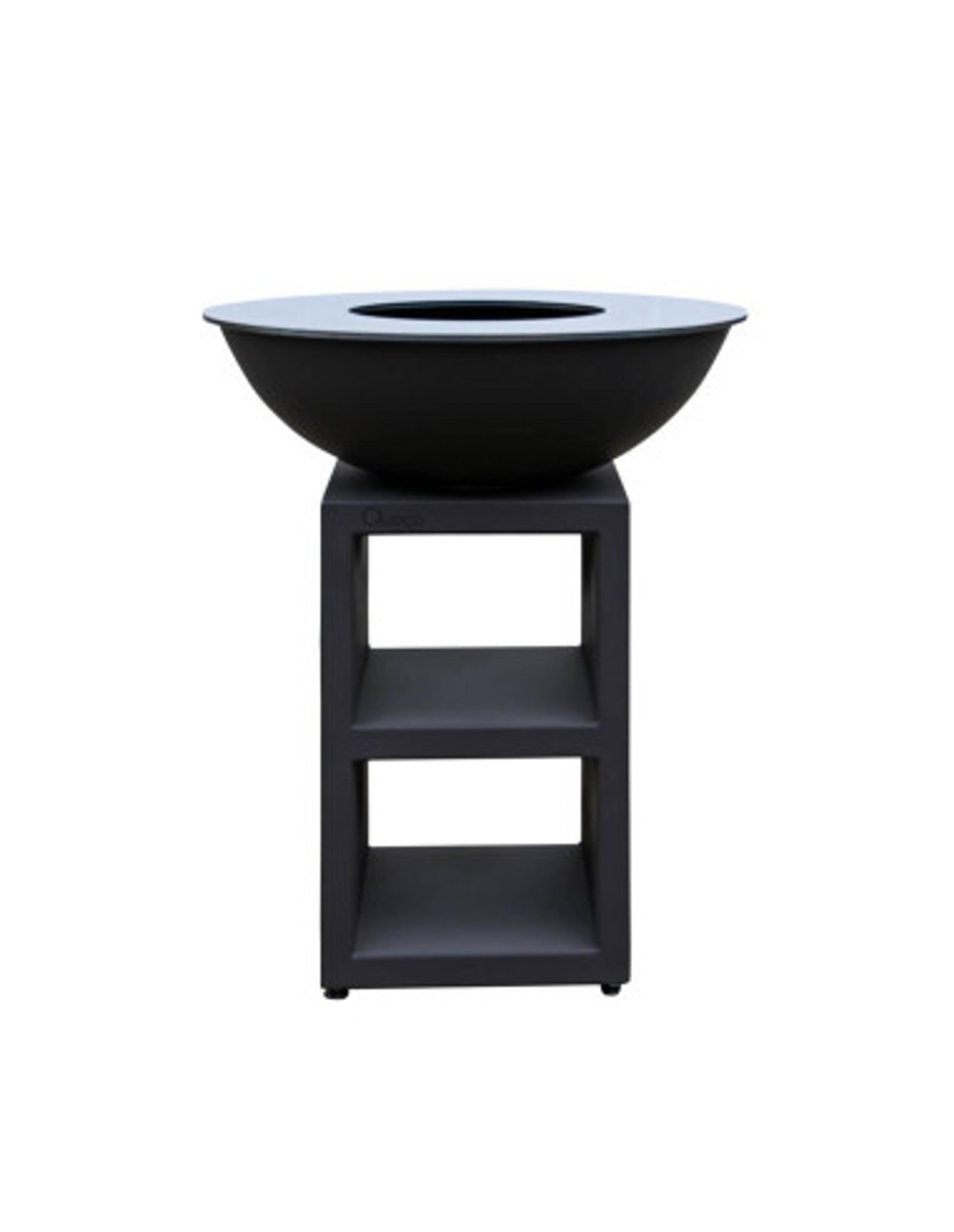 Brasero plancha rond Ø 84 cm sur meuble - Noir - Piatto - Moyen - Quoco