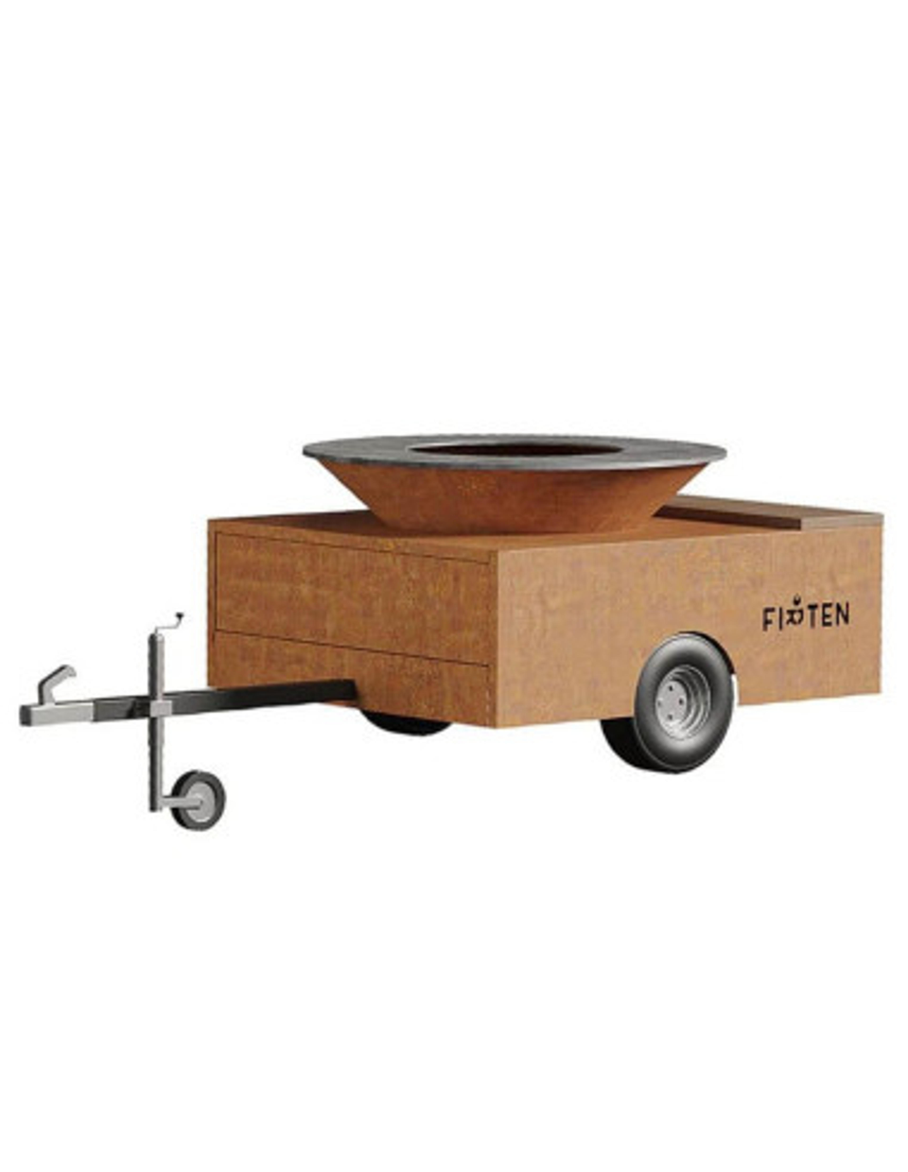 Brasero Remorque Ø 150 cm - Acier Corten - Voyageur - Firten