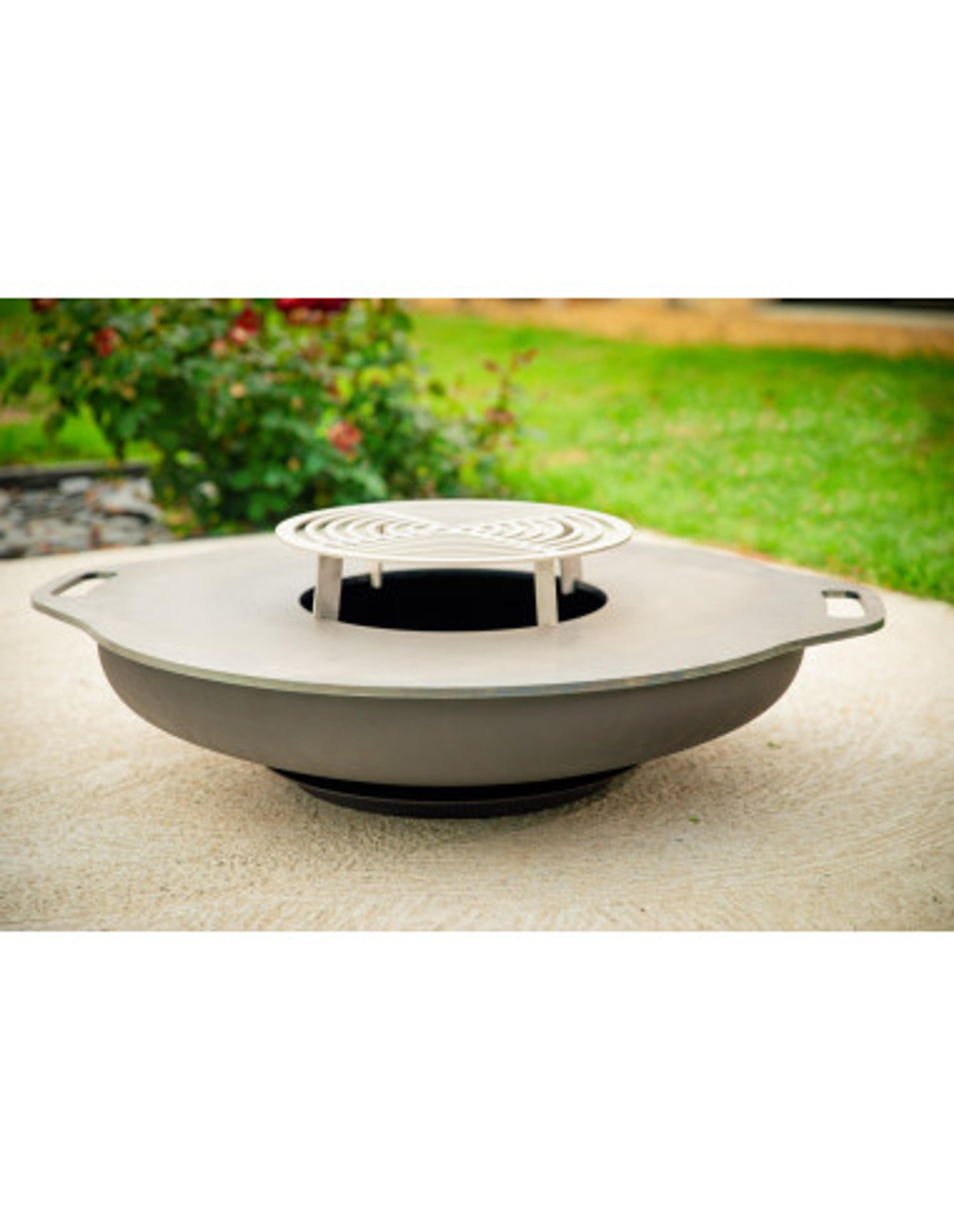 Brasero barbecue plancha à poser - La Gaule diamètre 80 cm - V1