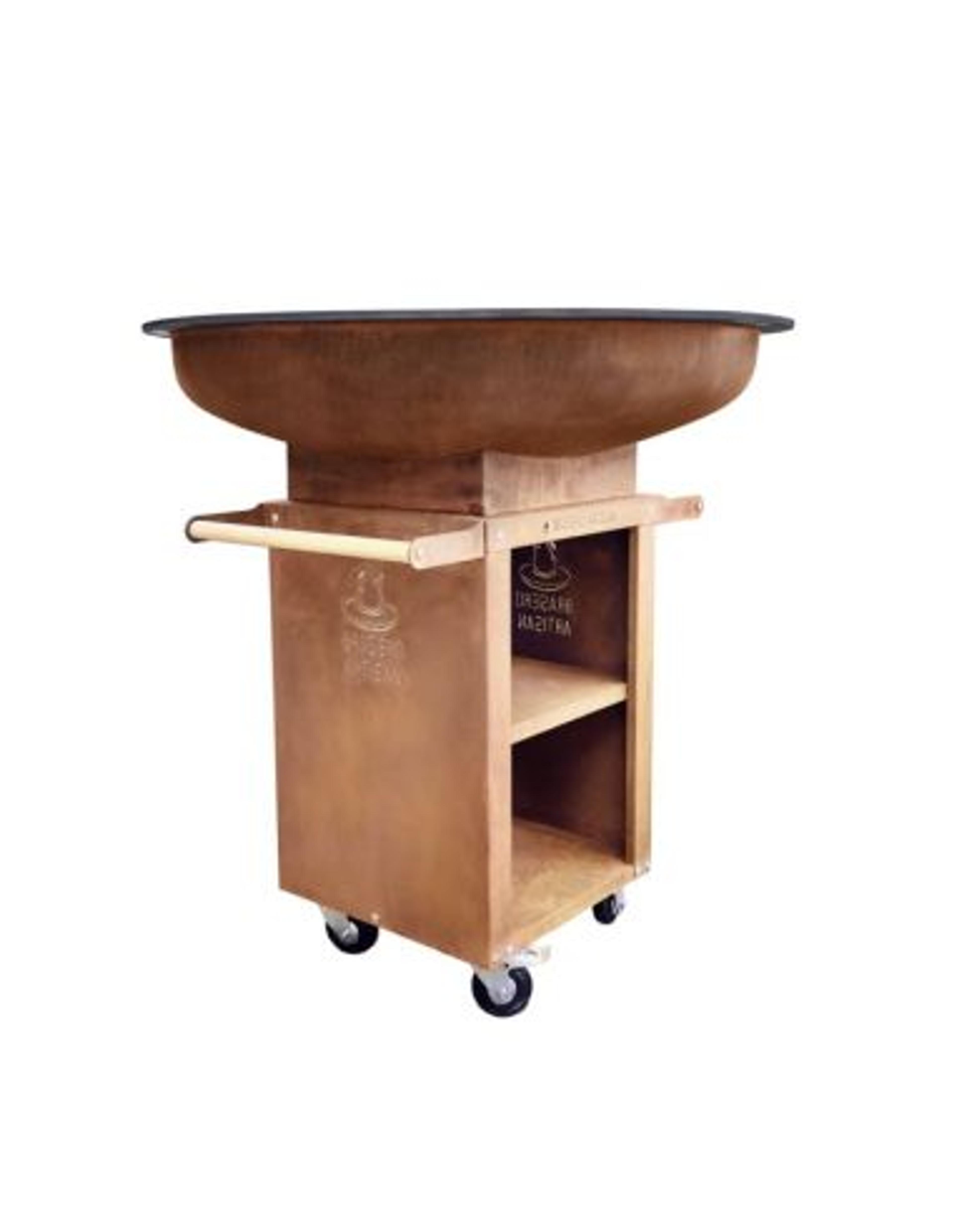 Le Gérard - Brasero Plancha & Barbecue 110 cm - Tout Corten - V2