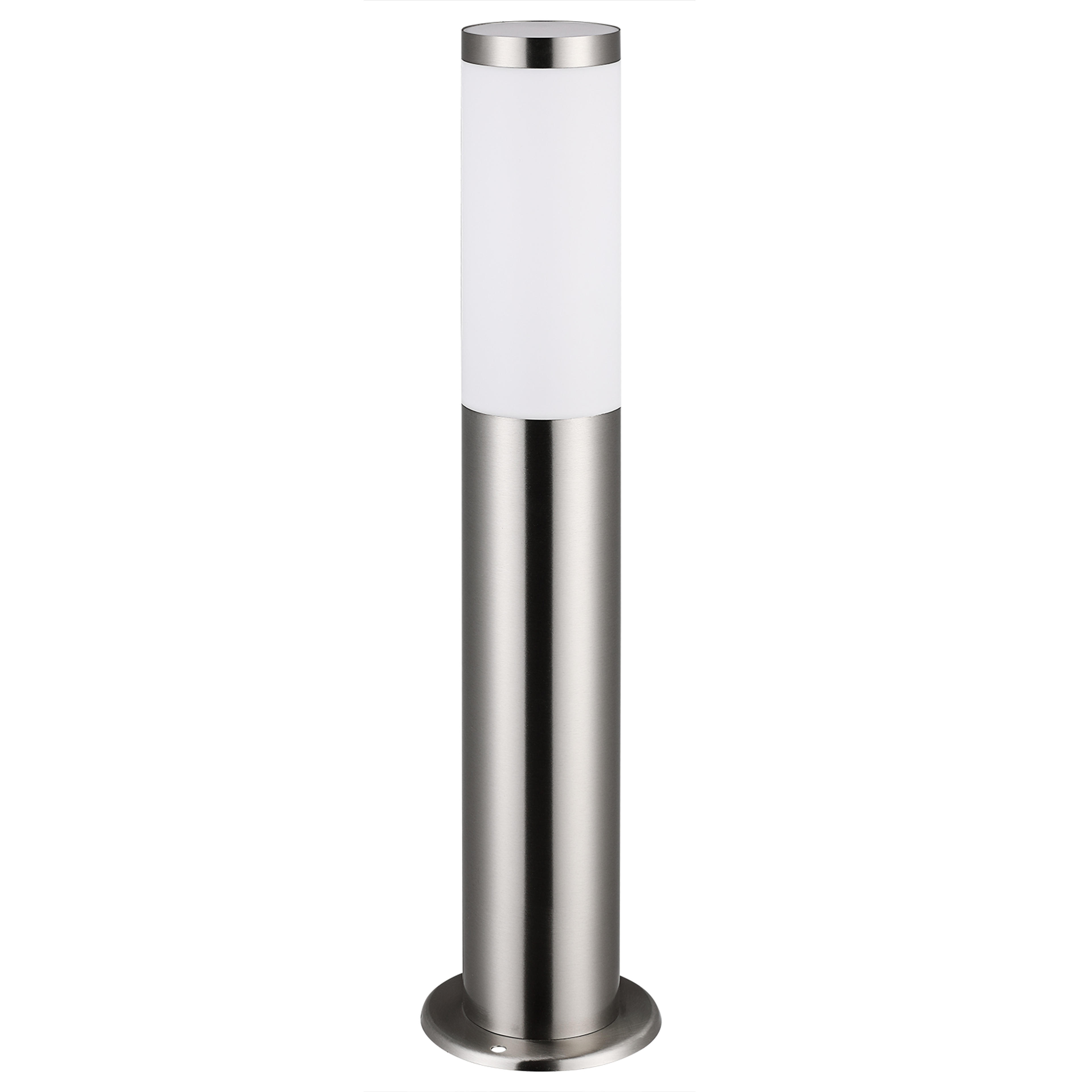 Lampadaire Dahlia argent en acier inoxydable extérieur