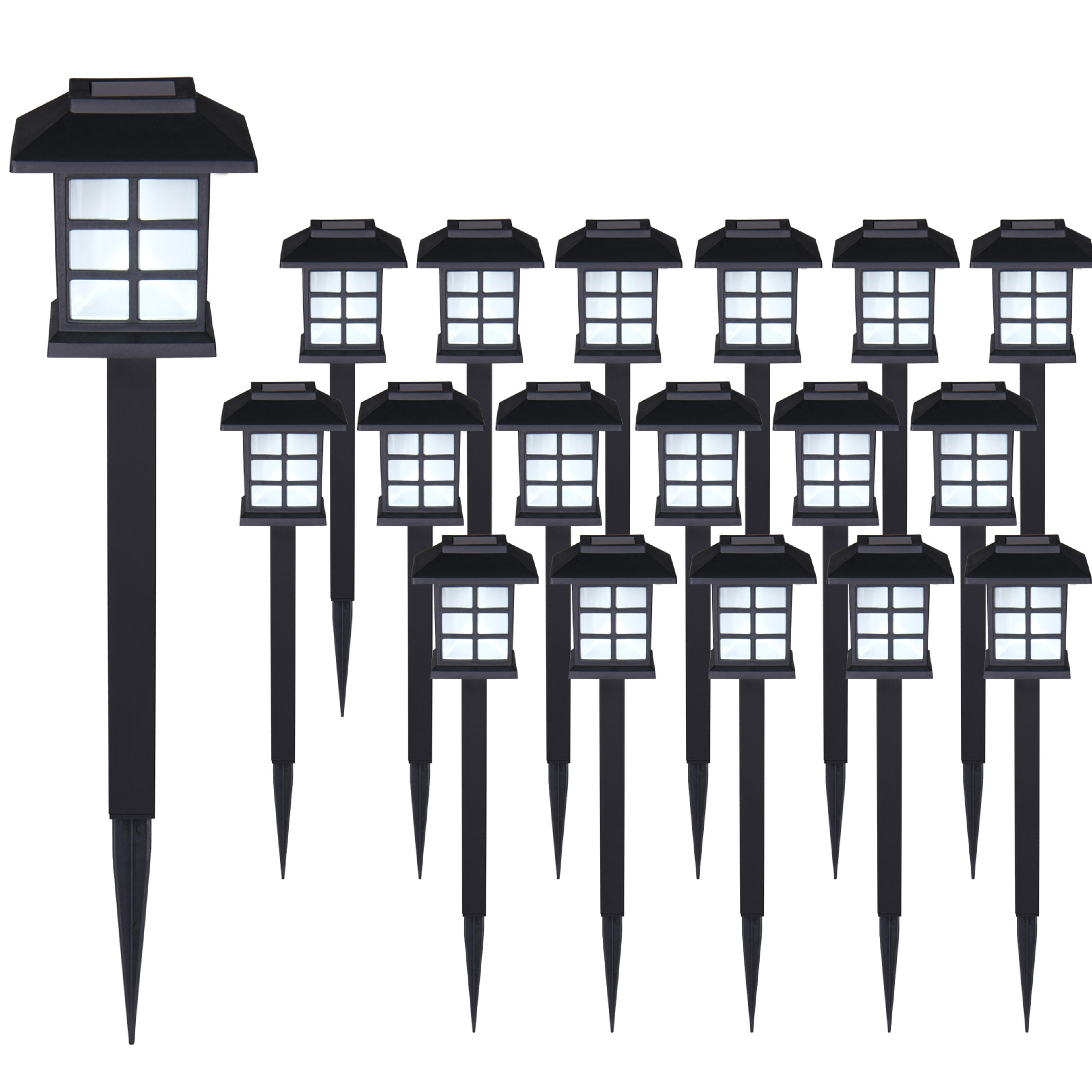 Lot de 18x lampes solaires LED