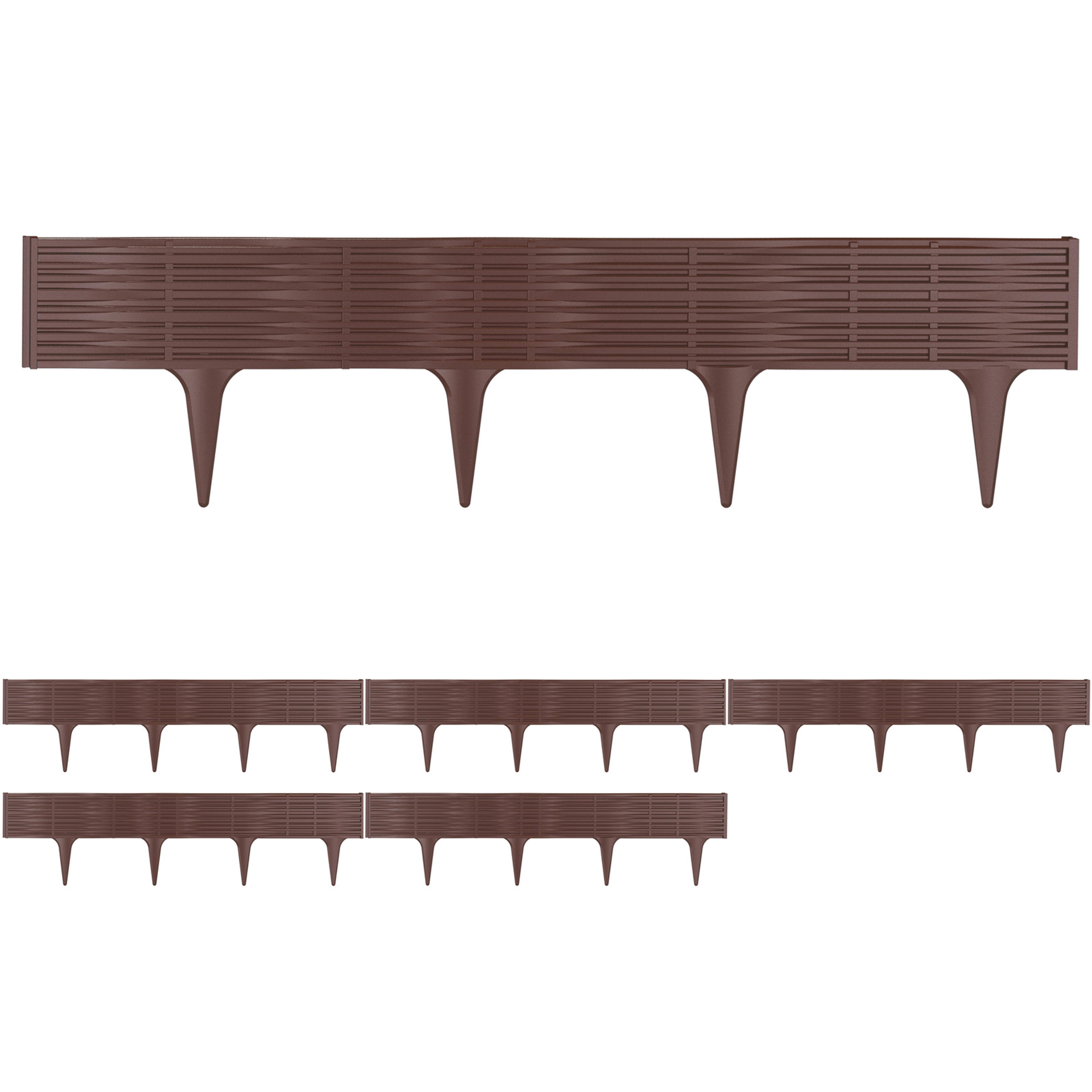 Bordure de jardin brun 11,7m rebord de jardin