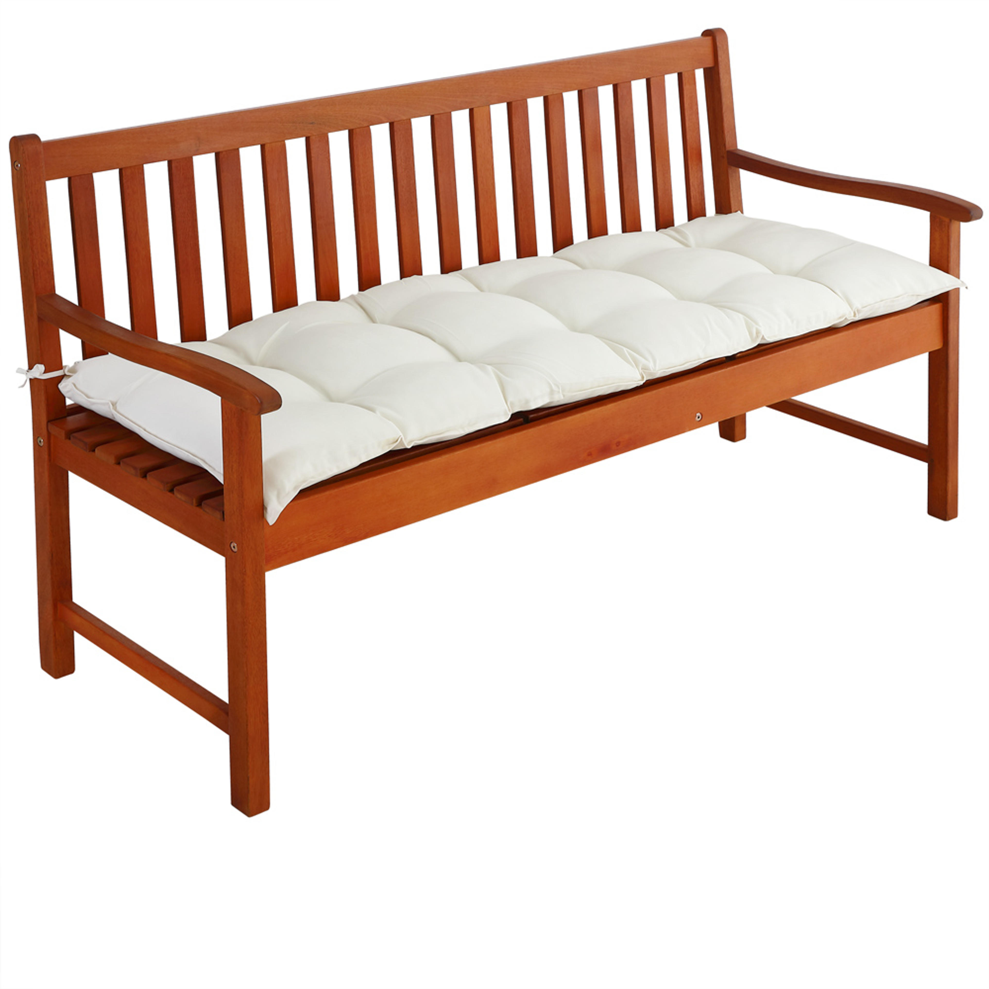 Coussin pour banc crème assise banc de jardin