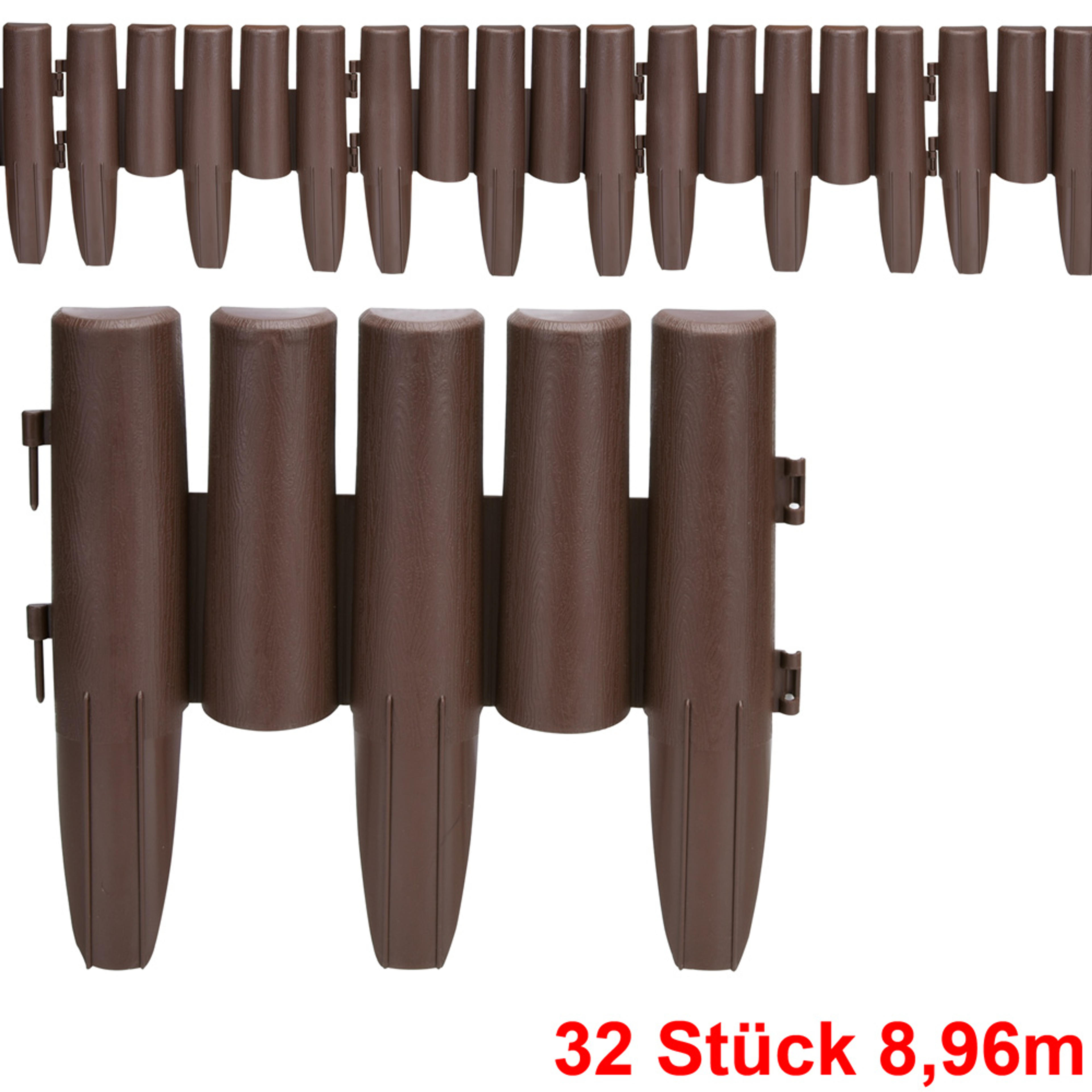 Bordure de jardin marron 8,96m