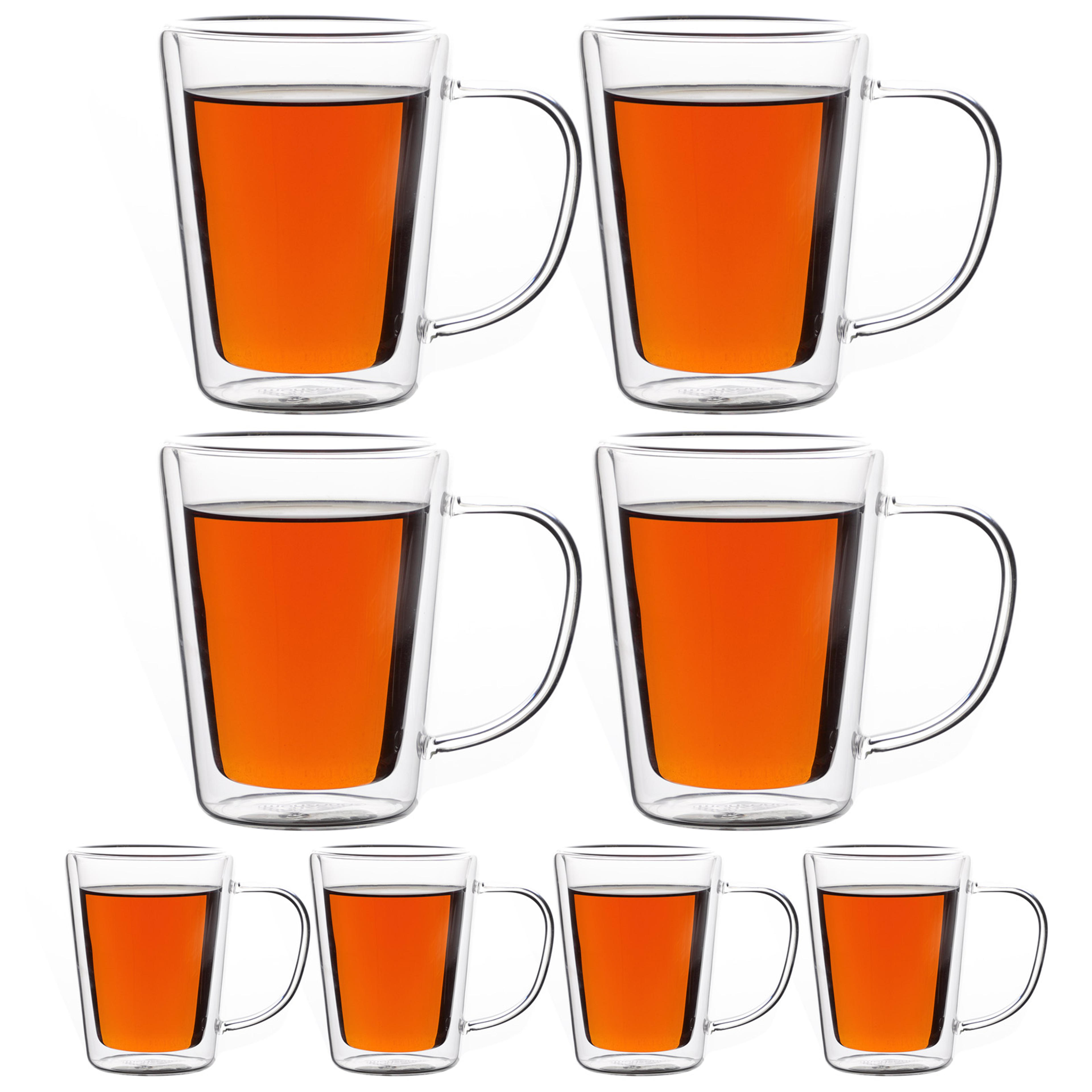 8 x Verres à thé à double paroi