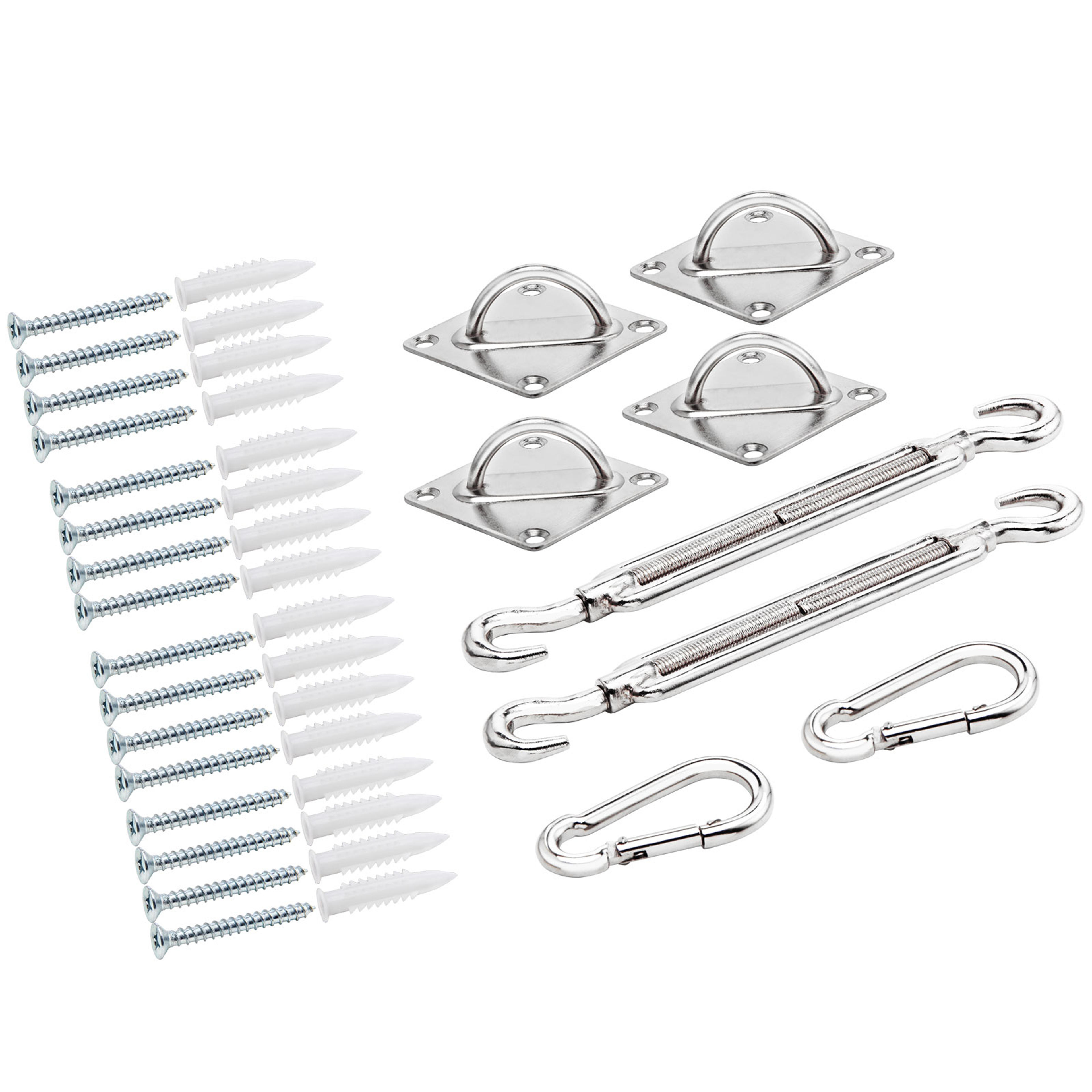 Kit de fixation pour voile d'ombrage protection