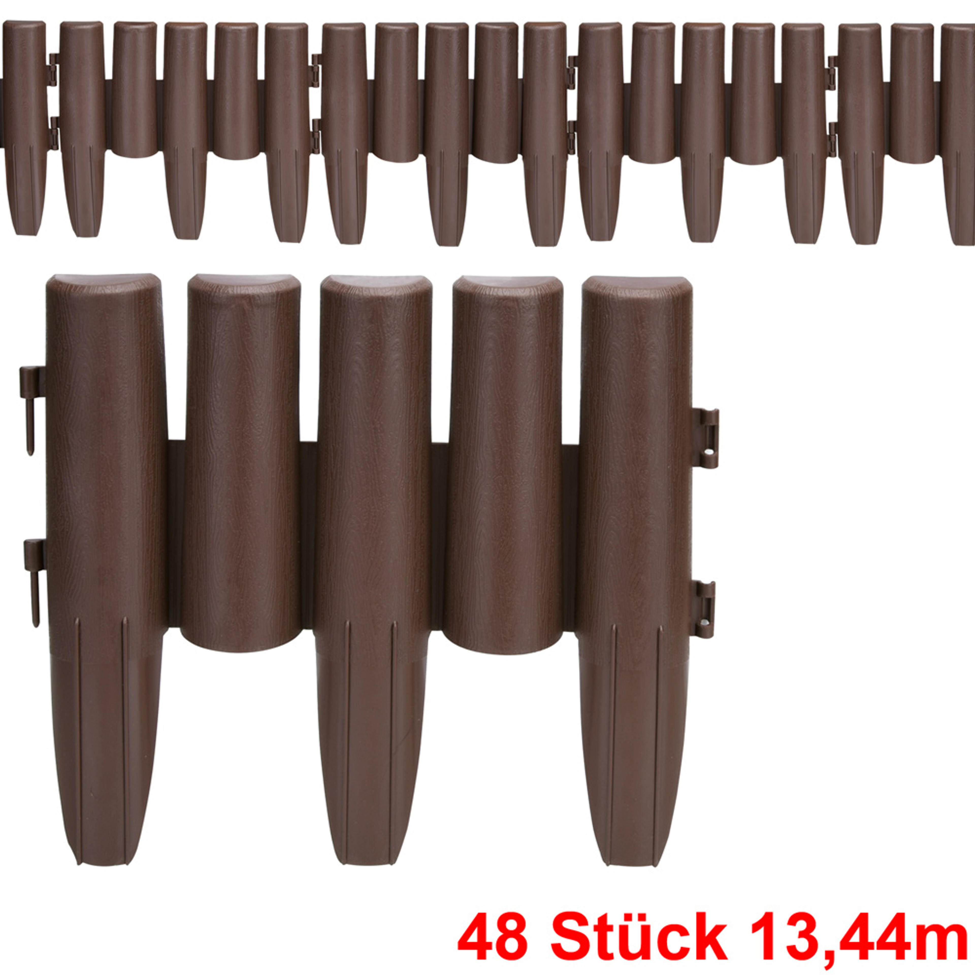 Bordure de jardin marron 13,44m