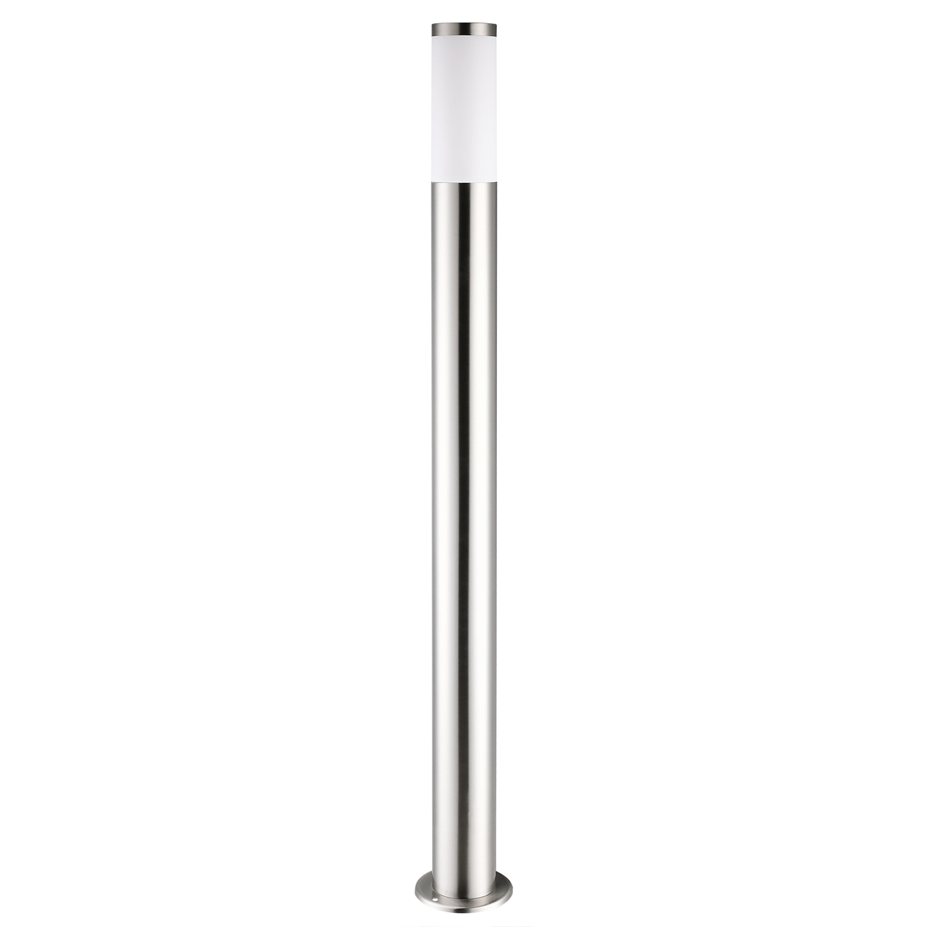 Lampadaire moderne Ivy argent en acier inoxydable