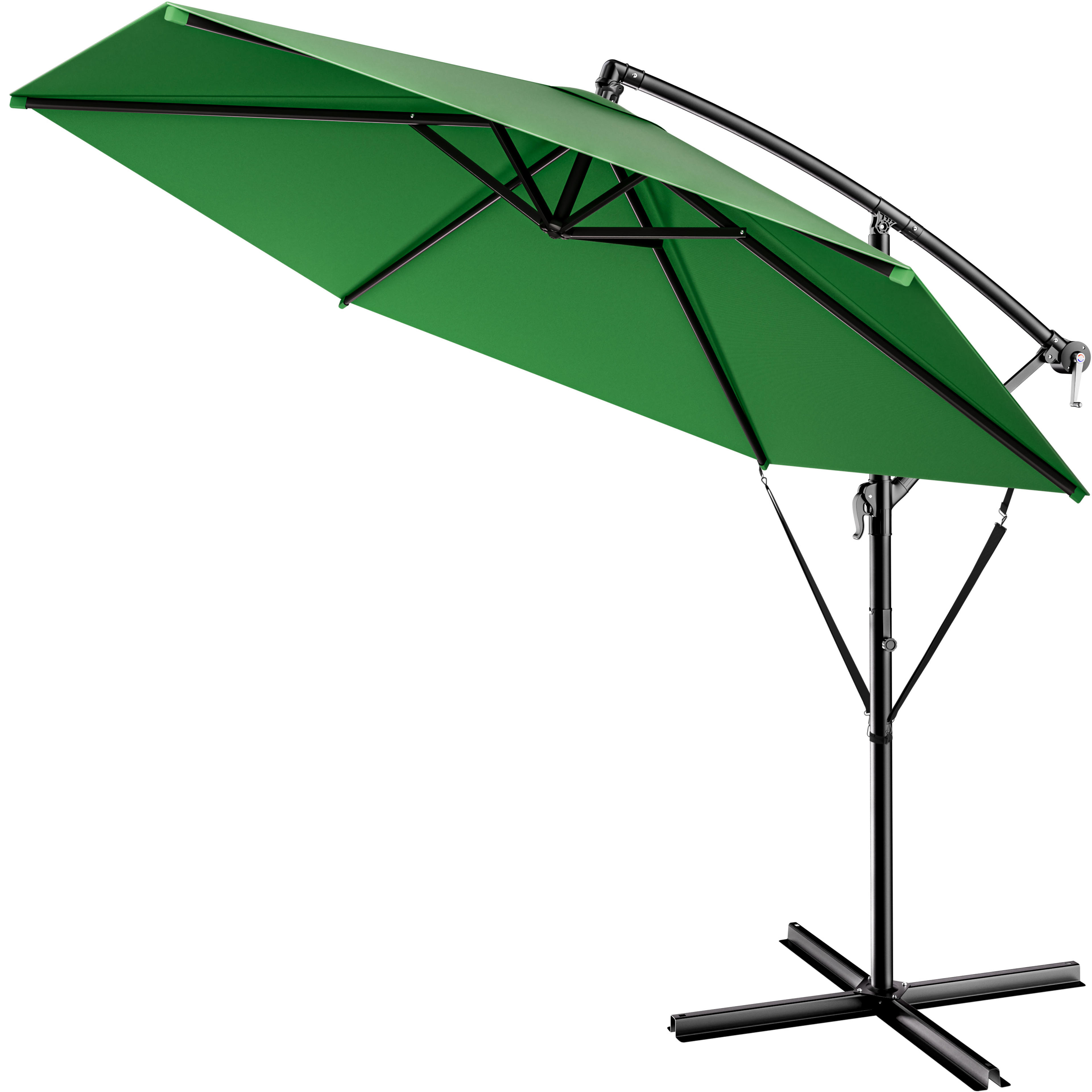 Parasol Vert Alu Ø300cm Protection UV 50+