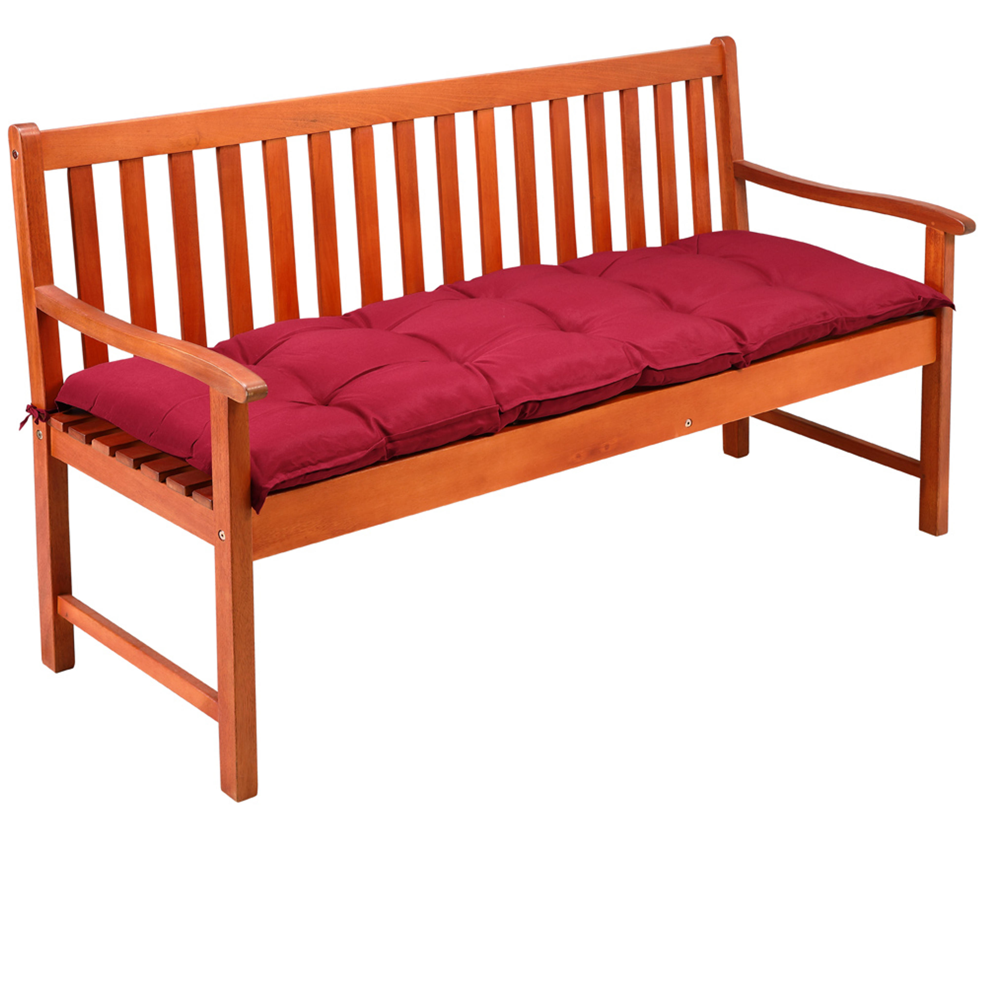 Coussin pour banc rouge assise jardin