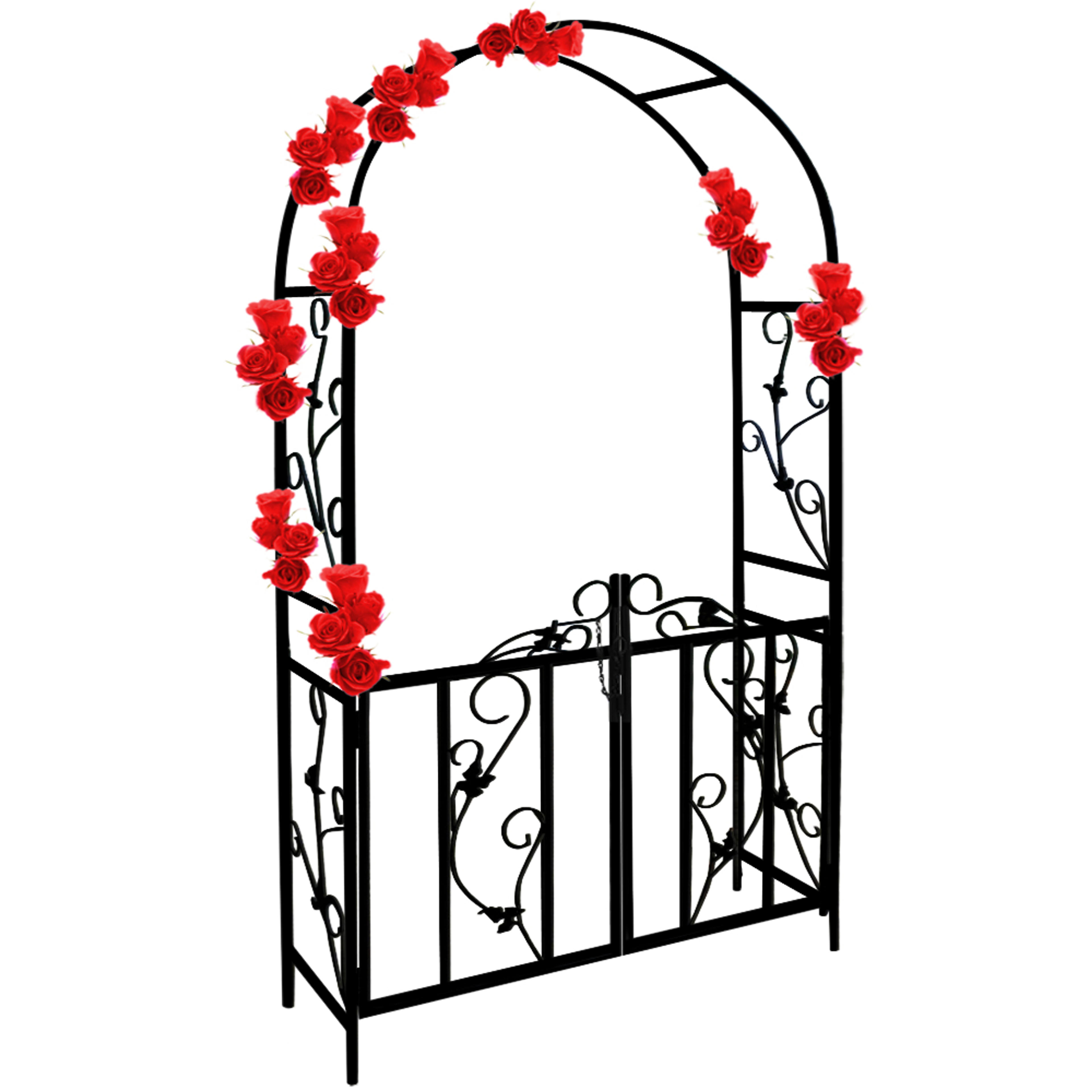 Arche à rosiers 225x115 jardin support pour plantes