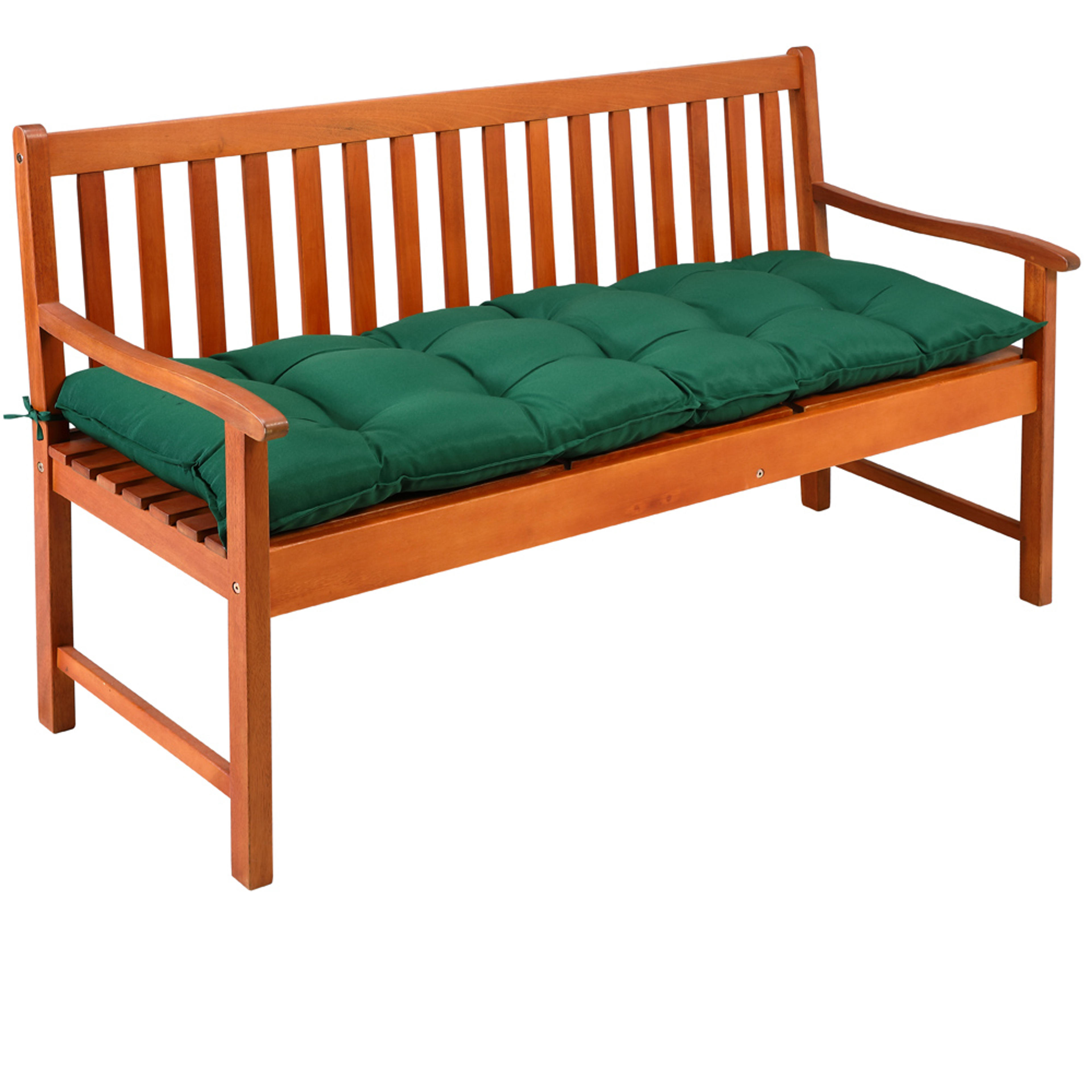 Coussin pour banc de jardin vert 145x45x8cm