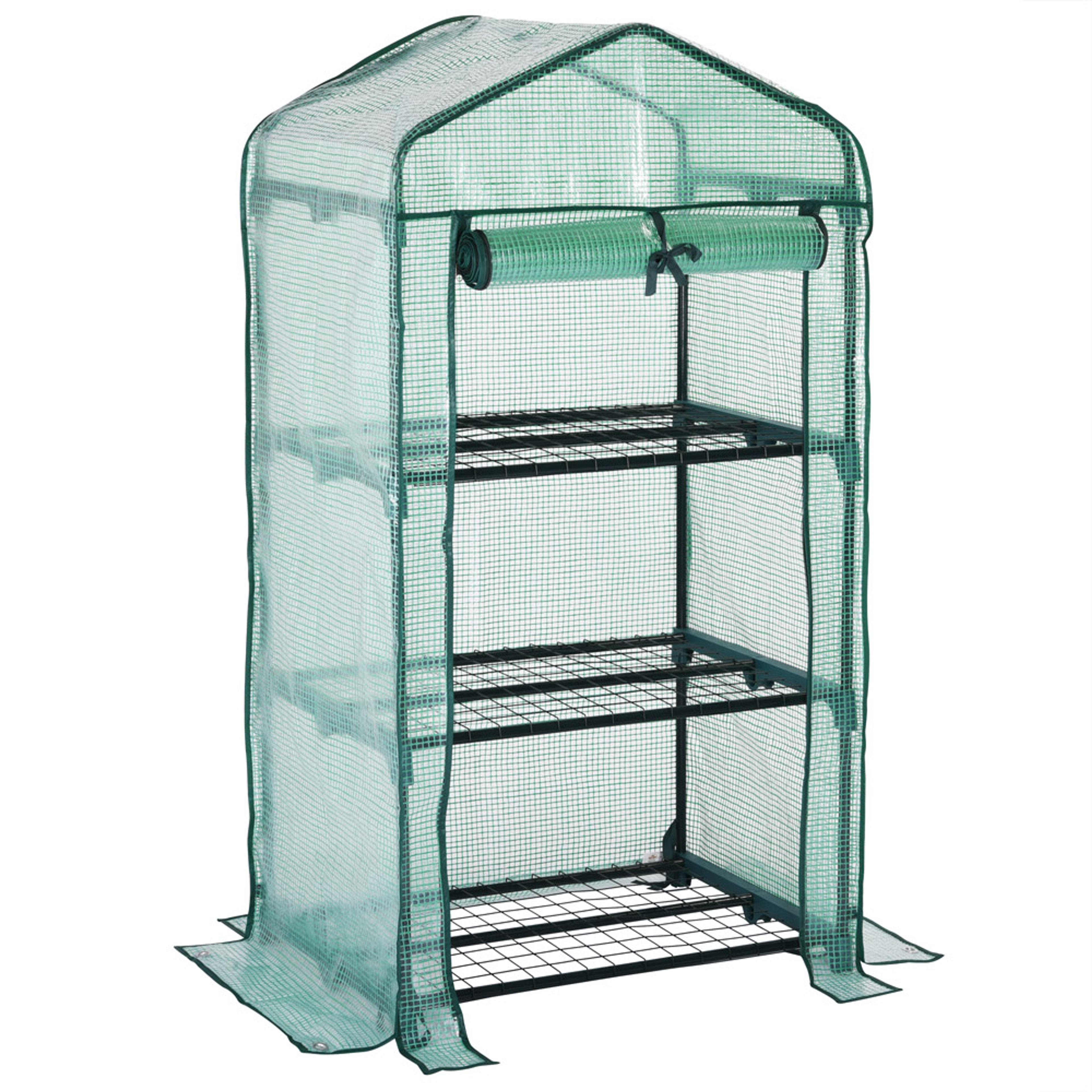 Serre de jardin avec bâche en polyéthylène 0,34 m²