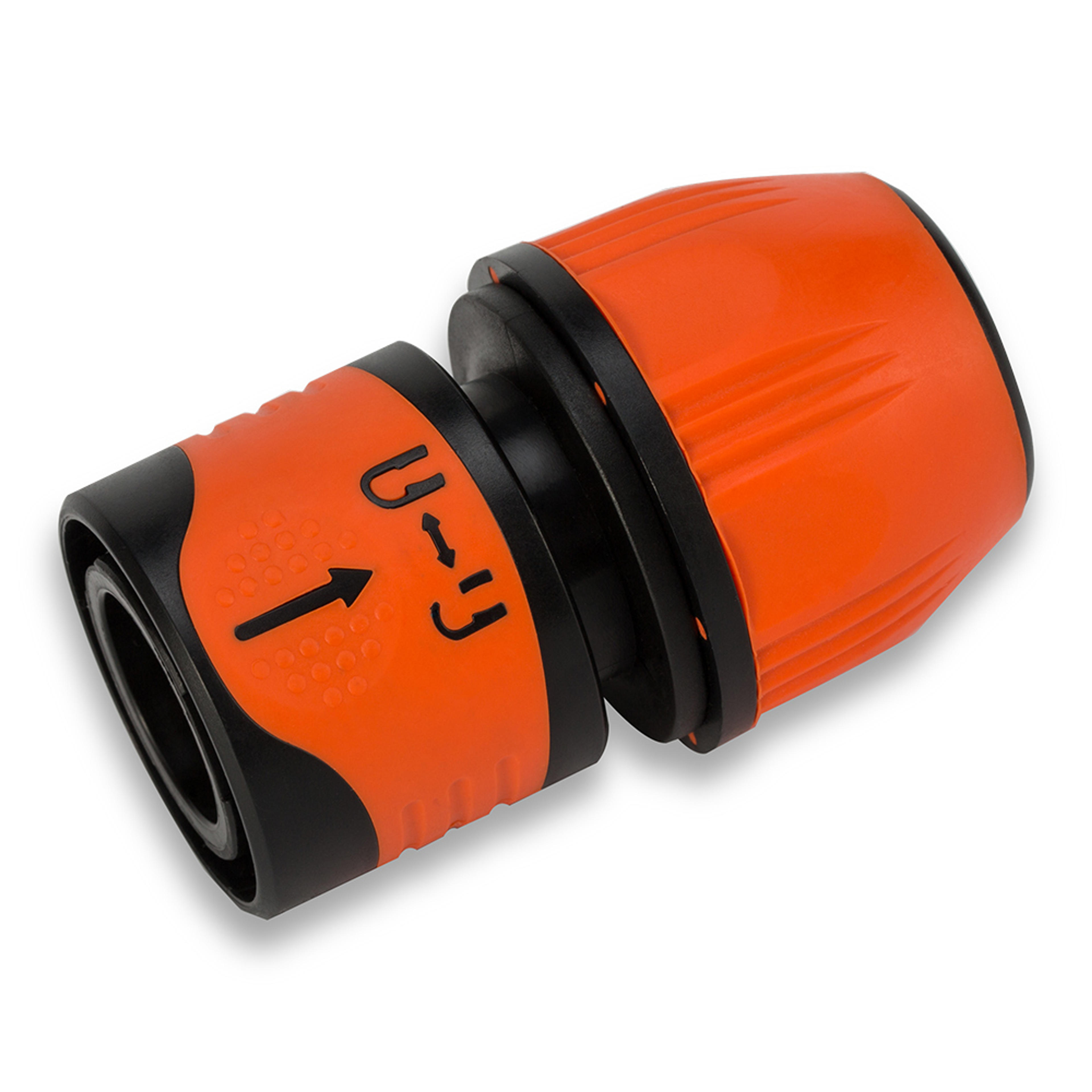 Raccord de tuyau 1/2" avec fonction d'arrêt"