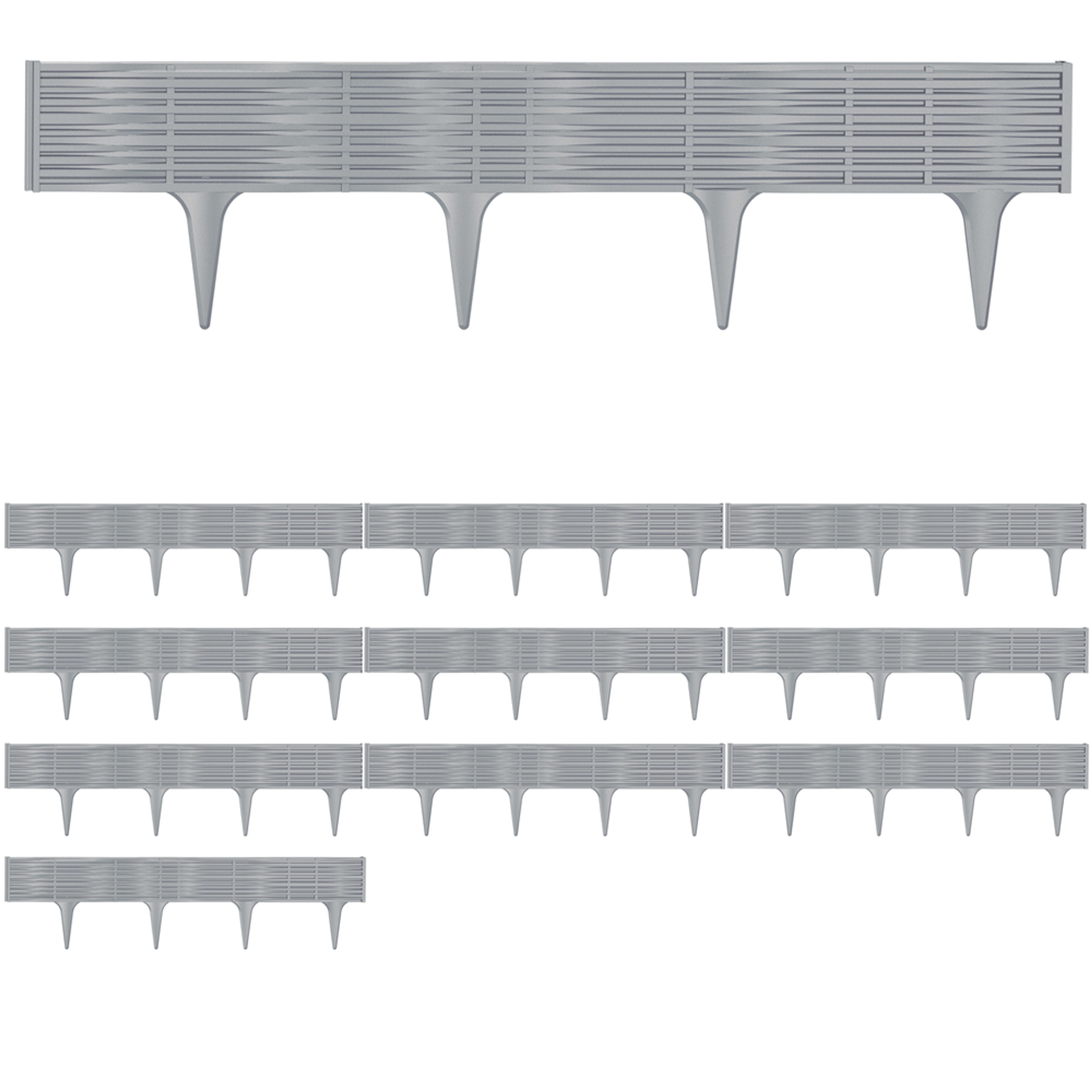 Bordure de jardin gris 7,8m rebord de jardin