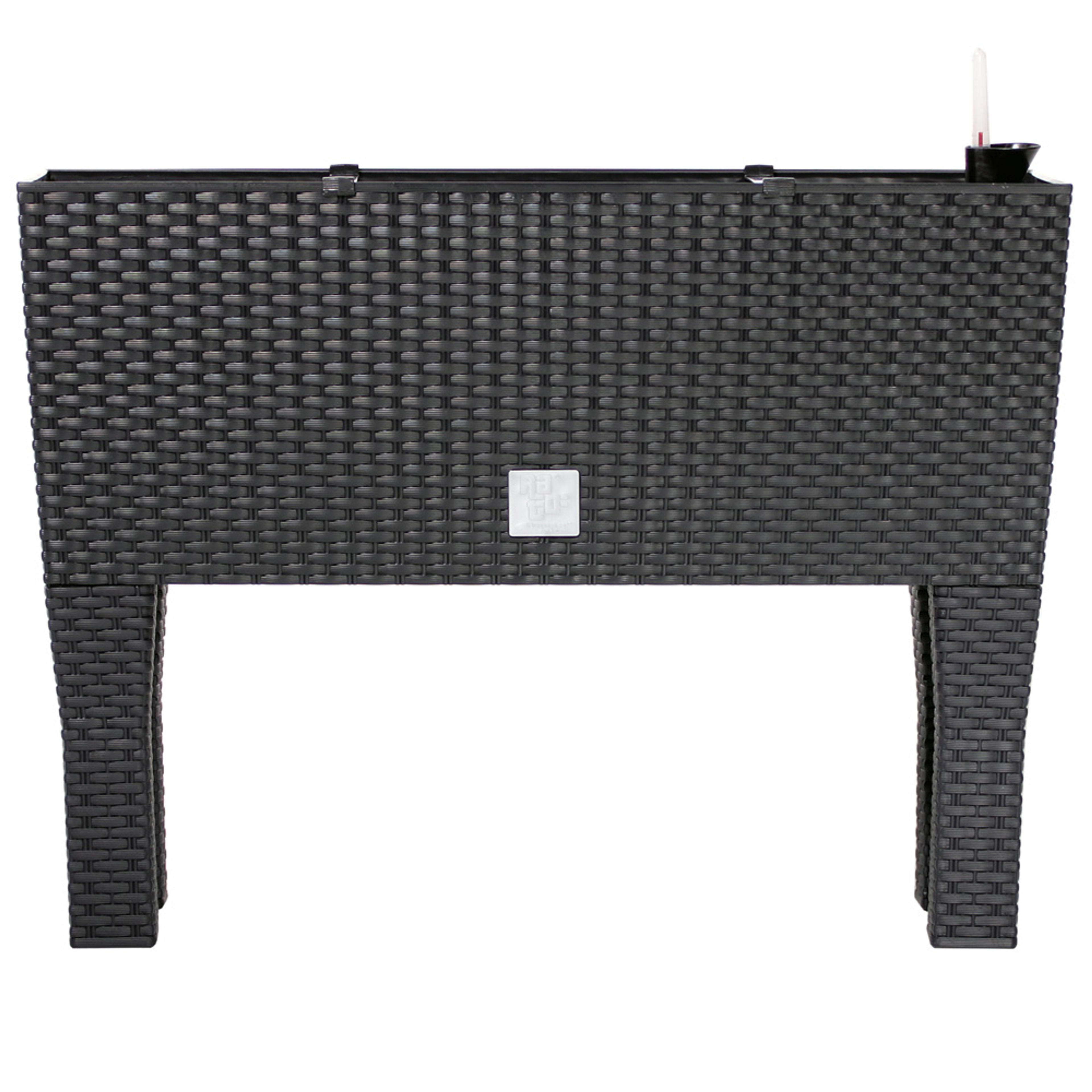 Jardinière surélevée 60x25x46cm en polyrotin